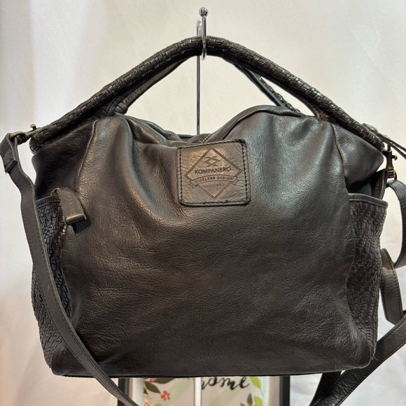 KOMPANERO Leather ANE Satchel Handbag
Shoulder Bag - Picture 1 of 16